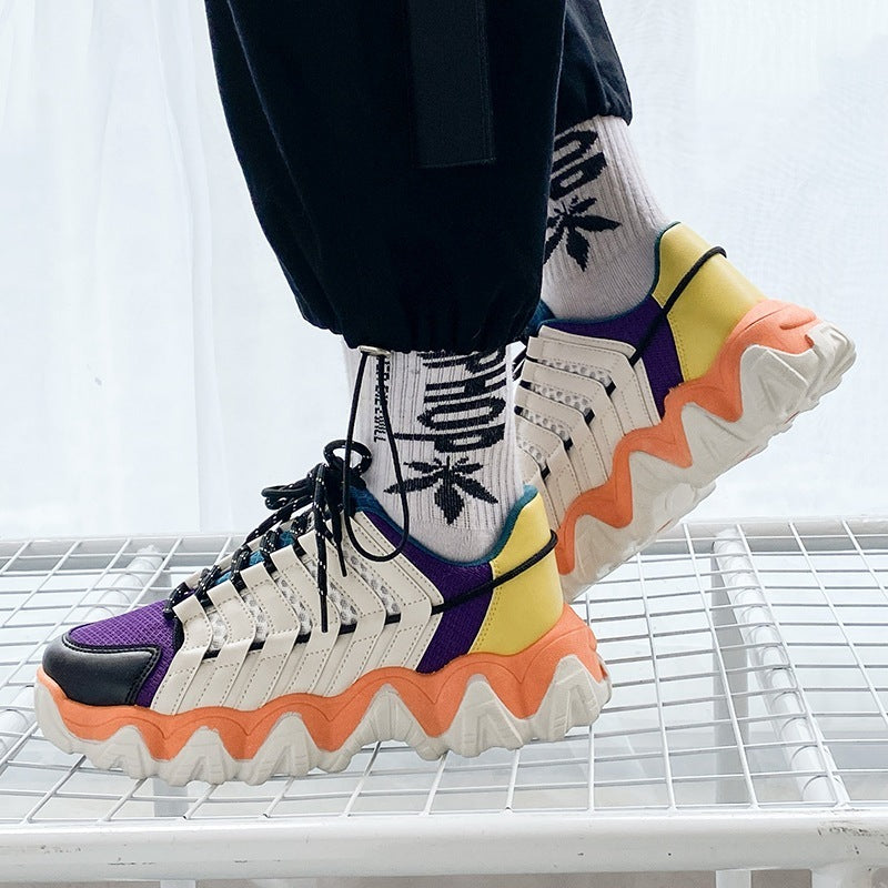 High-Explosive Trendy Shoes, Big Wave Bottom Old Shoes
