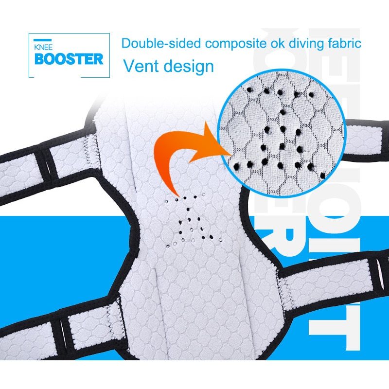 Hochwertige Knieorthese Patella Booster Spring Knieorthese Unterstützung für Bergsteigen Squat Sports Knee Booster