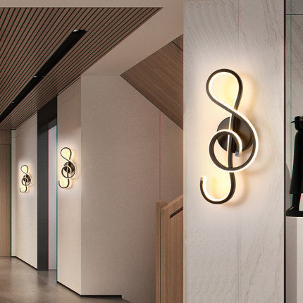 مصباح حائط LED لغرفة النوم بتصميم بسيط على الطراز الاسكندنافي