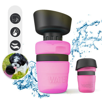 Pet Outdoor Foldable Bottle Dog Travel Water Bottle Dog Water Dispenser - X2-Shopping