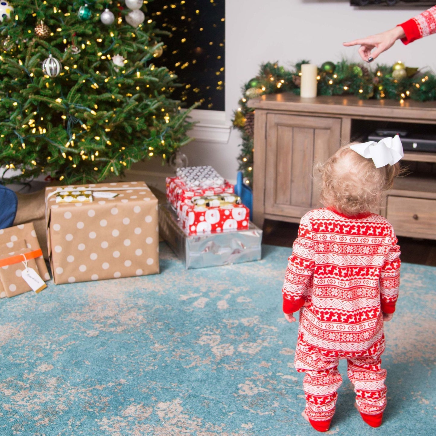 Christmas Parent-child Printed Loungewear Pajamas Set - X2-Shopping
