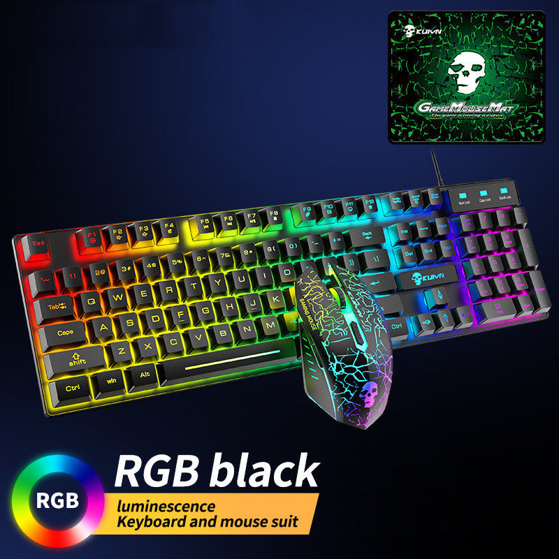 Kuiying T6RGB leuchtendes Tastatur- und Mausset