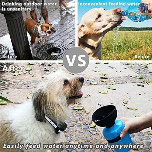 Pet Outdoor Foldable Bottle Dog Travel Water Bottle Dog Water Dispenser - X2-Shopping