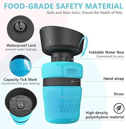 Pet Outdoor Foldable Bottle Dog Travel Water Bottle Dog Water Dispenser - X2-Shopping