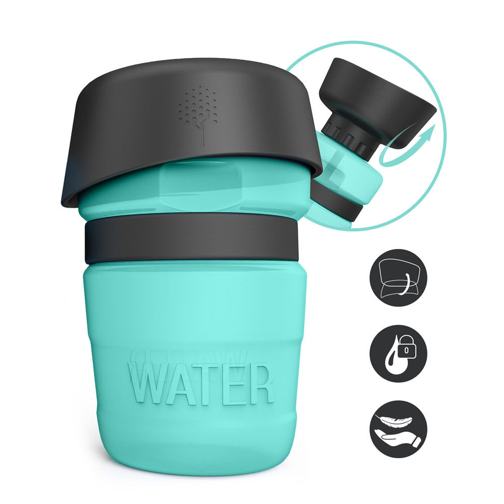 Pet Outdoor Foldable Bottle Dog Travel Water Bottle Dog Water Dispenser - X2-Shopping