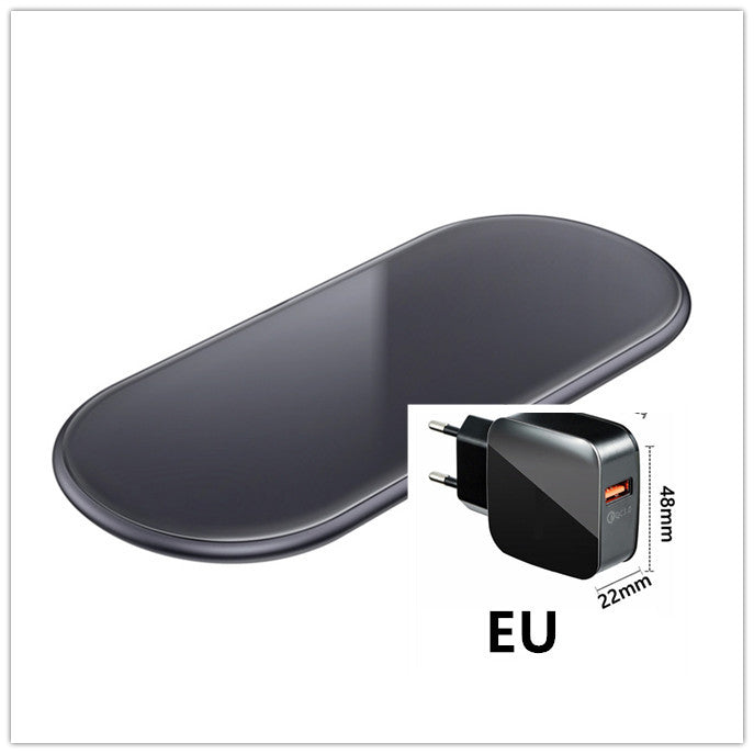 Drahtloses 2-in-1-Desktop-Ladegerät