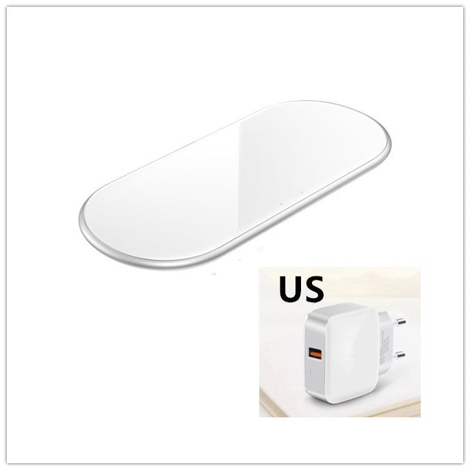 Drahtloses 2-in-1-Desktop-Ladegerät