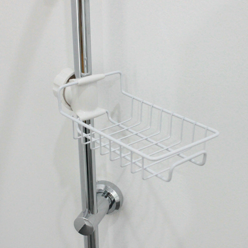 Einstellbare Waschbecken Abfluss Rack Schwamm Lagerung Wasserhahn Halter Seife Abtropffläche Regal Korb Organizer Küche Bad Zubehör