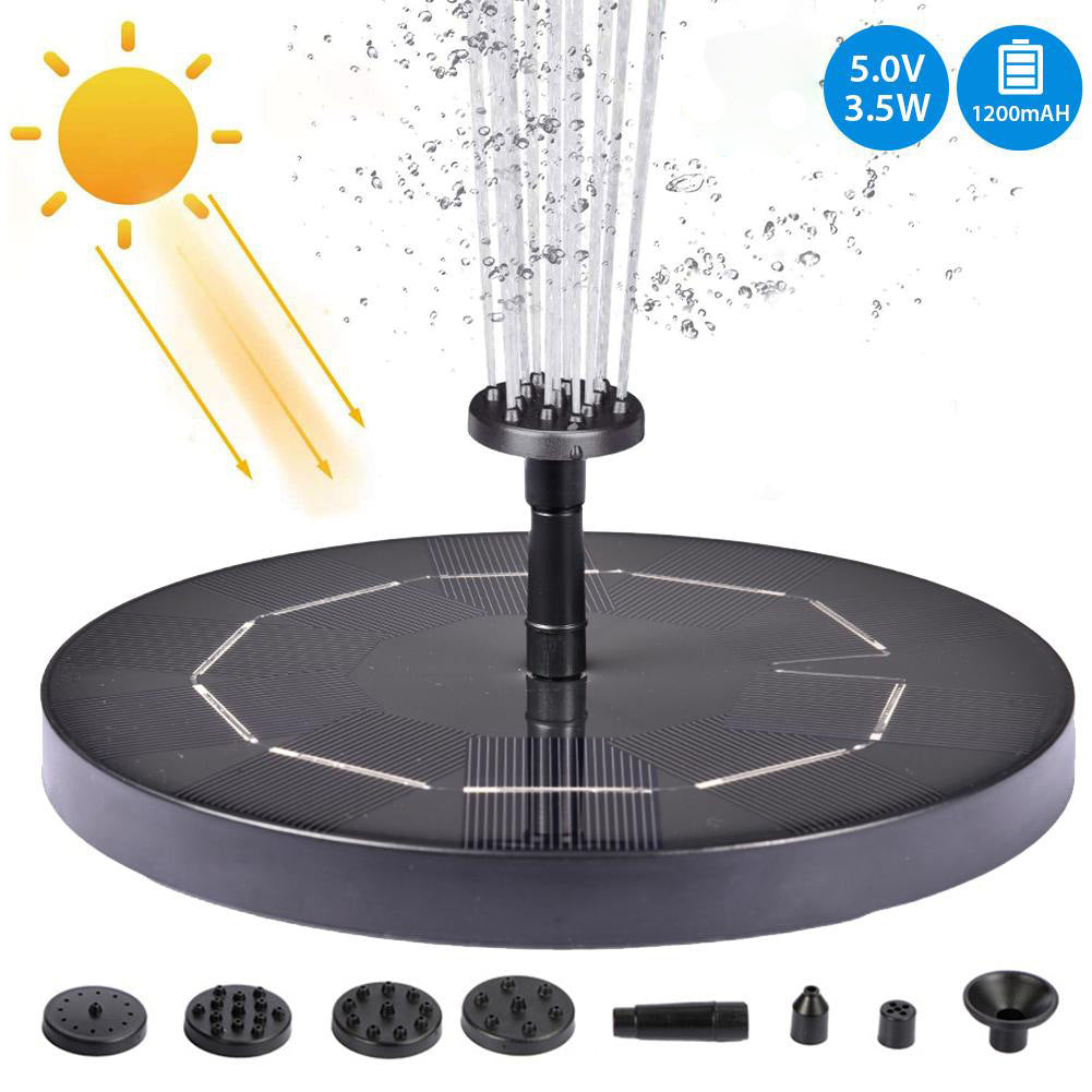 Solar-Wasser-Quecksilber-Garten-Miniatur-Schwimmbrunnen