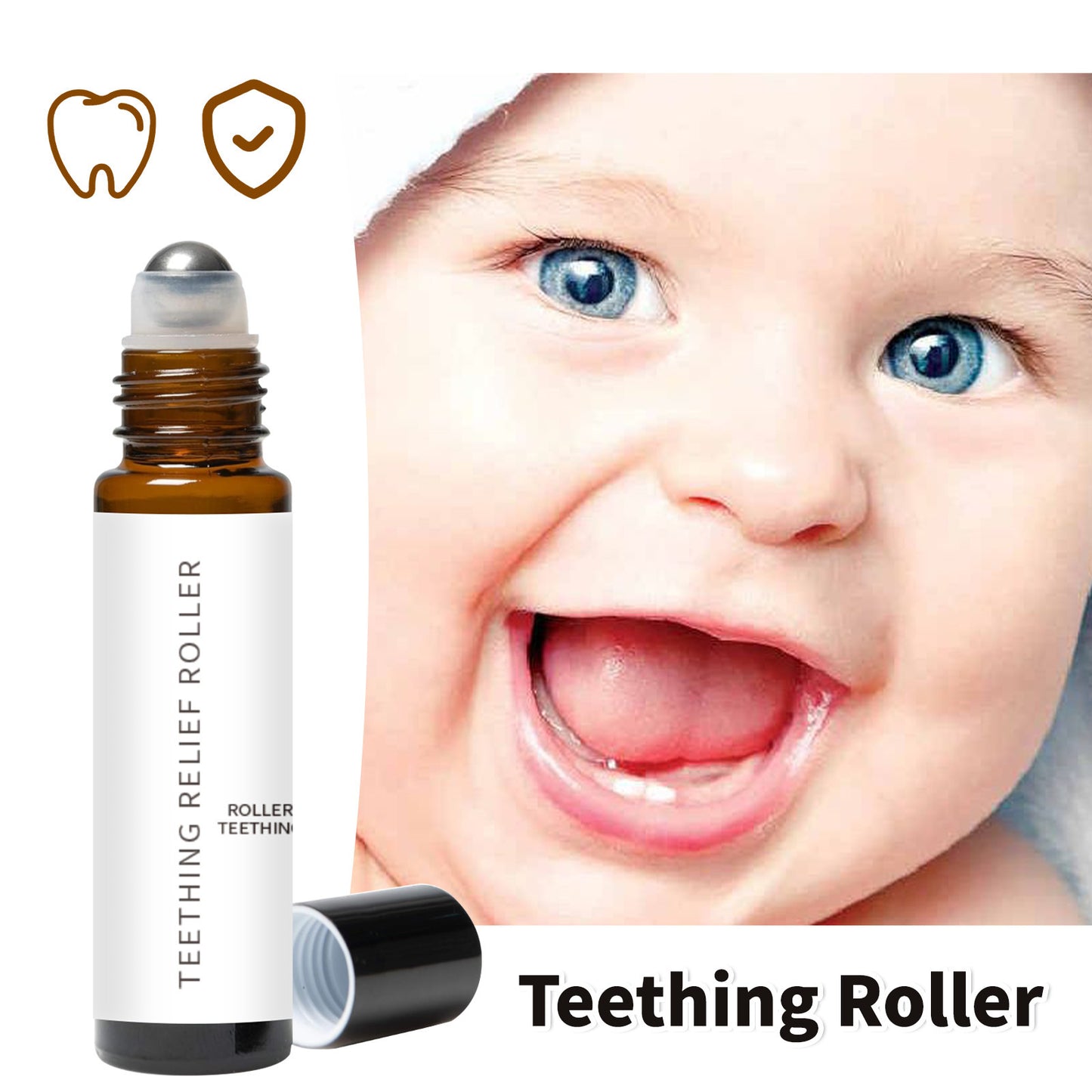 Baby Lindert Zahnungsschmerzen BabyTeethingOil Roller10ml