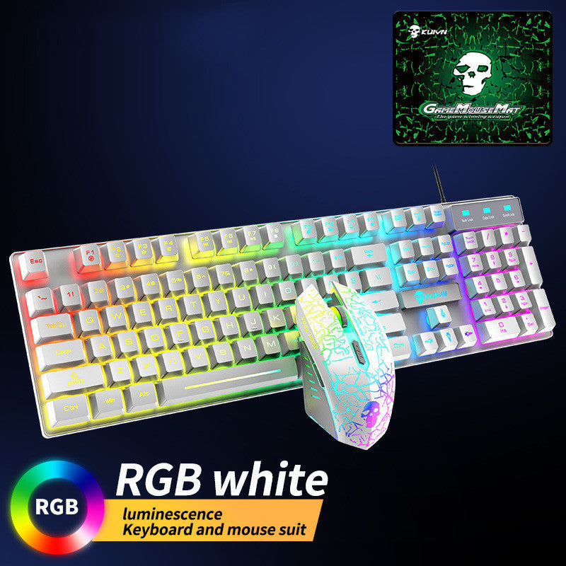 Kuiying T6RGB leuchtendes Tastatur- und Mausset