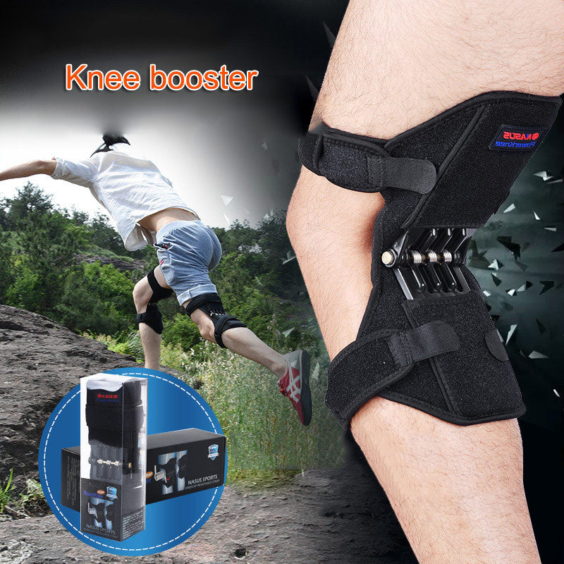 Hochwertige Knieorthese Patella Booster Spring Knieorthese Unterstützung für Bergsteigen Squat Sports Knee Booster