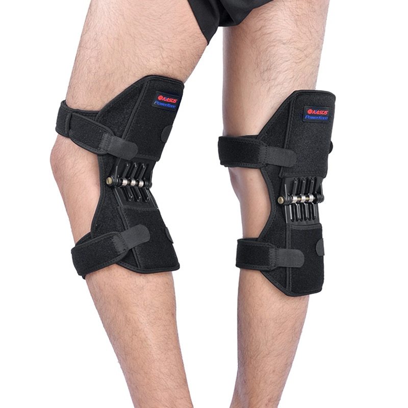 Hochwertige Knieorthese Patella Booster Spring Knieorthese Unterstützung für Bergsteigen Squat Sports Knee Booster