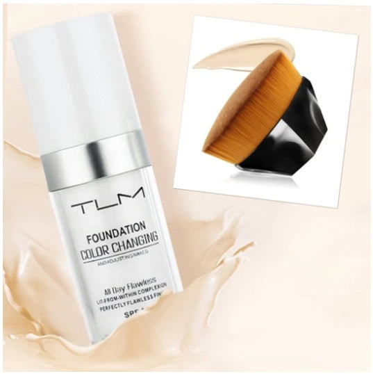 Temperatur Liquid Foundation Concealer Tragbare natürliche Farbe Make-up Foundation BB Concealer