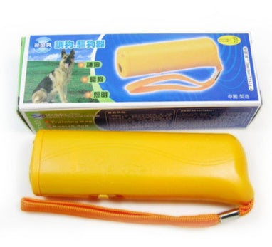 3-in-1 Anti Barking Dog Training Device Ultrasonic Dog Training Repeller LED Flashlight - X2-Shopping