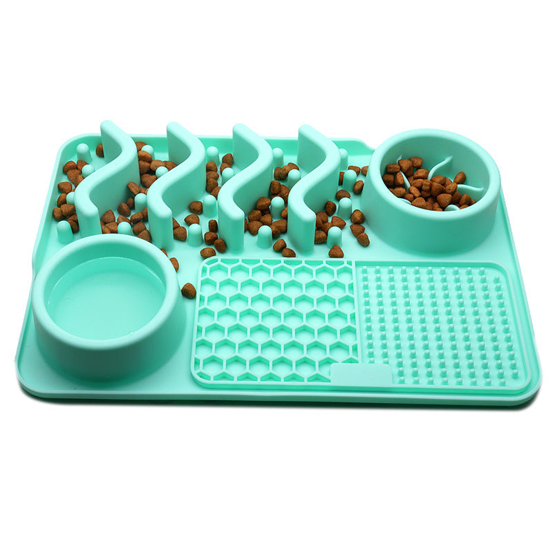 Dog Silicone Licking Pad Pet Licking Mat Silicone Smelling Mat Multifunctional Food Bowl Pets Supplies - X2-Shopping