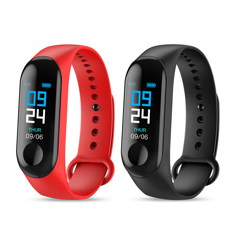 Kompatibel mit Smart-Armband, Herzfrequenz- und Blutdruckmessgerät, Schrittinformationen, Push-Smart-Erinnerung, Farbarmband