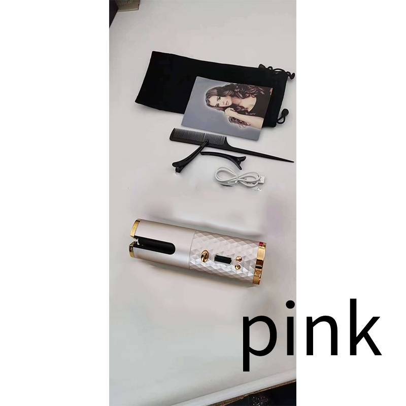 مكواة تجعيد الشعر متعددة الوظائف مع شحن لاسلكي USB