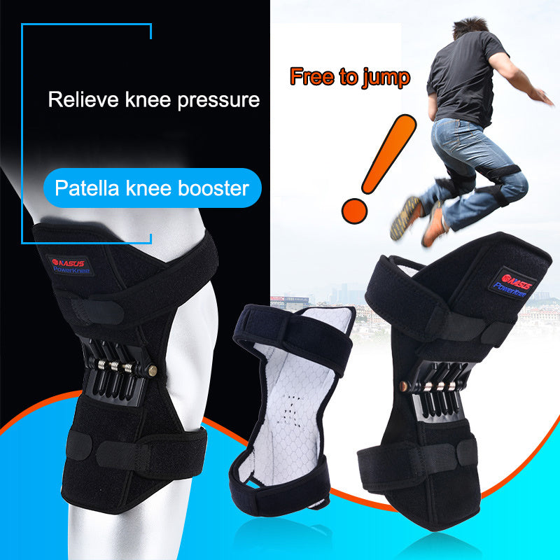Hochwertige Knieorthese Patella Booster Spring Knieorthese Unterstützung für Bergsteigen Squat Sports Knee Booster