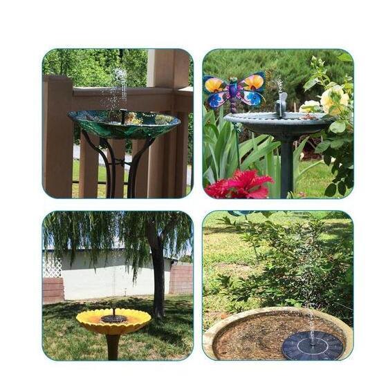 Solar-Wasser-Quecksilber-Garten-Miniatur-Schwimmbrunnen