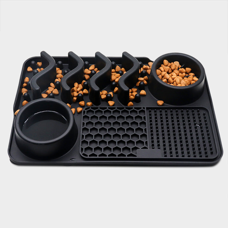 Dog Silicone Licking Pad Pet Licking Mat Silicone Smelling Mat Multifunctional Food Bowl Pets Supplies - X2-Shopping