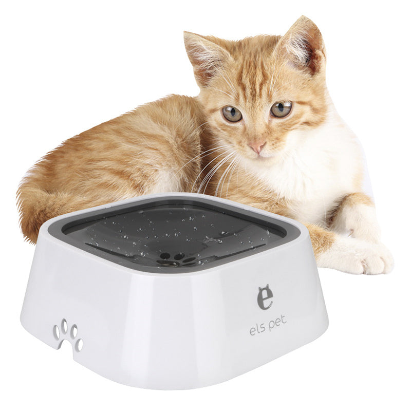 1.5L Cat Dog Water Bowl Carried Floating Bowl Anti-Overflow Slow Water Feeder Dispenser Pet Fountain ABS&PP Dog Supplies - X2-Shopping