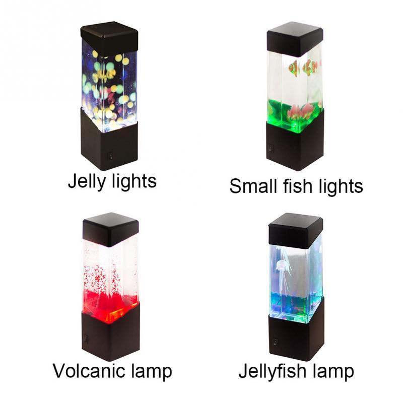 Colorful LED jellyfish night light - X2-Shopping
