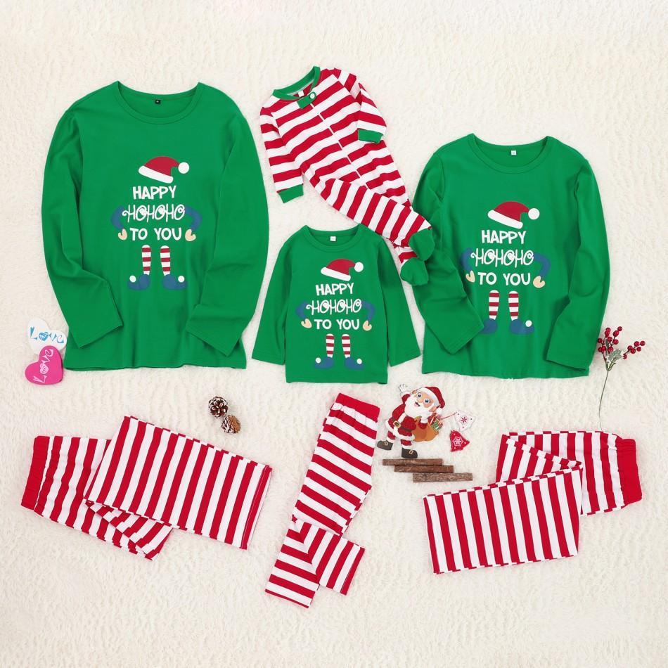 Homewear Pajamas Set Christmas Doll Print - X2-Shopping