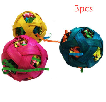 Natural Bamboo Woven Toy Ball Feeding Foraging Toy - X2-Shopping