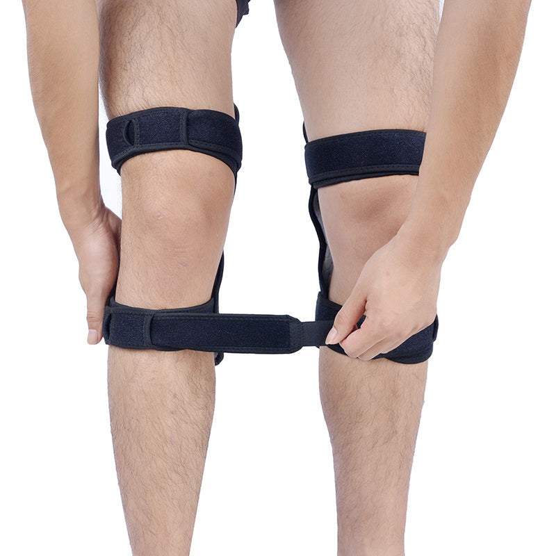 Hochwertige Knieorthese Patella Booster Spring Knieorthese Unterstützung für Bergsteigen Squat Sports Knee Booster