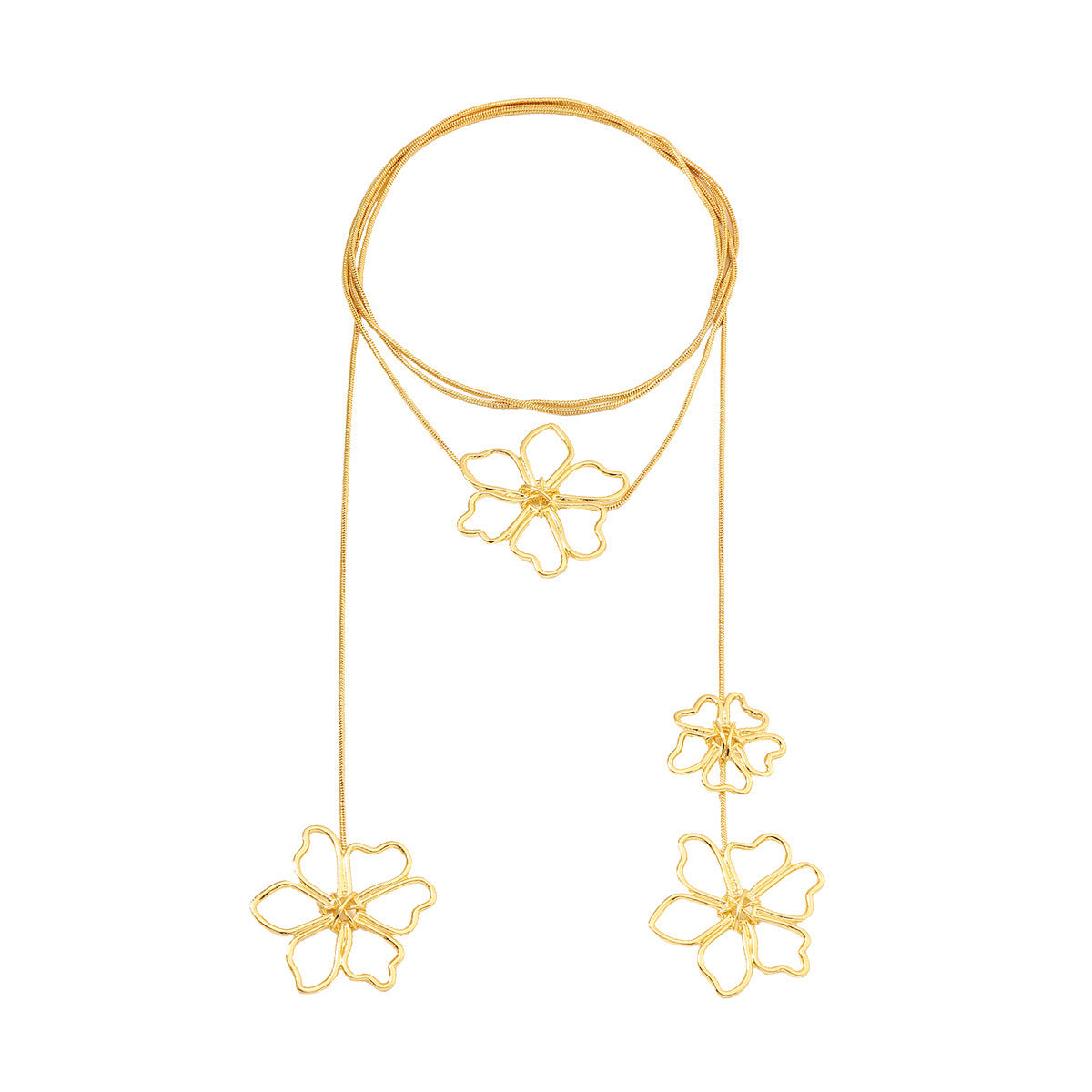 Retro Personalized Fashion Creative Alloy Flower Necklace