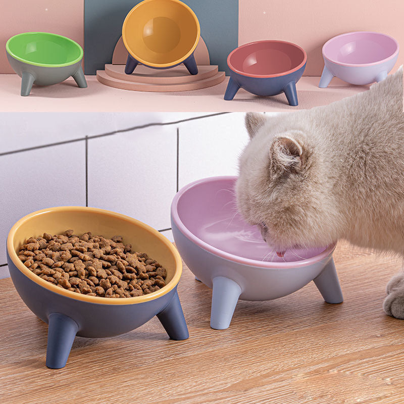 Cat Dog Bowl With Stand Pet Feeding Food Bowls Dogs Bunny Rabbit Nordic Color Feeder Product Supplies Pet Accessories - X2-Shopping