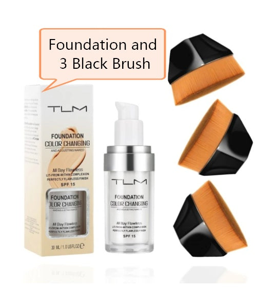 Temperatur Liquid Foundation Concealer Tragbare natürliche Farbe Make-up Foundation BB Concealer