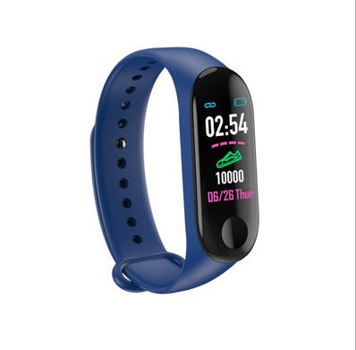 Kompatibel mit Smart-Armband, Herzfrequenz- und Blutdruckmessgerät, Schrittinformationen, Push-Smart-Erinnerung, Farbarmband