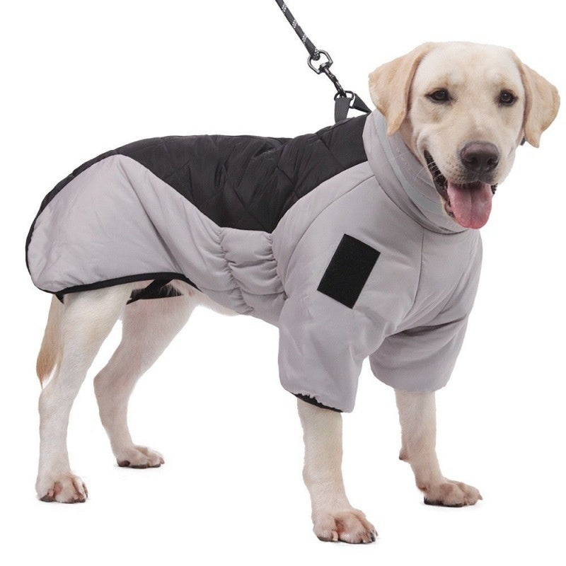 New Winter Dog Coat Waterproof Pet Clothes For Medum Large Dogs Warm Thicken Dog Vest Custome Labrador Jacket - X2-Shopping