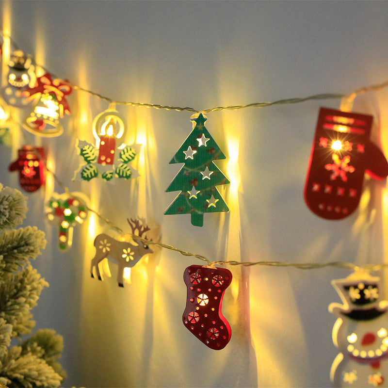 سلسلة أضواء LED لعيد الميلاد، سانتا كلوز، رجل الثلج، زينة عيد الميلاد، سلسلة أضواء، زينة عيد الميلاد، هدية رأس السنة الجديدة