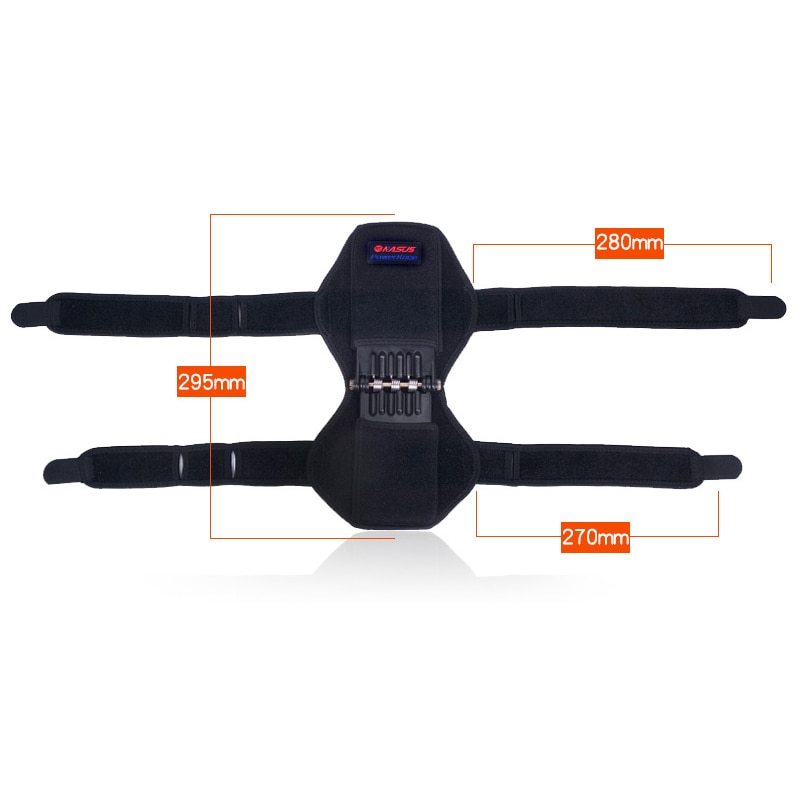 Hochwertige Knieorthese Patella Booster Spring Knieorthese Unterstützung für Bergsteigen Squat Sports Knee Booster