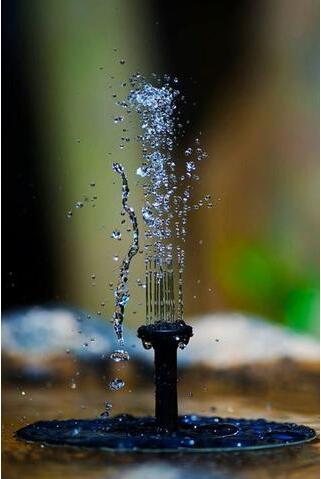 Solar-Wasser-Quecksilber-Garten-Miniatur-Schwimmbrunnen