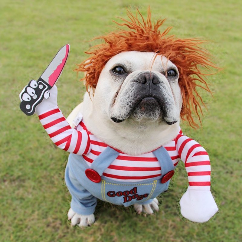 Halloween Pet Costume Pet Dog Funny Clothes Adjustable Dog Cosplay Costume Scary Costume Party Gatherings - X2-Shopping