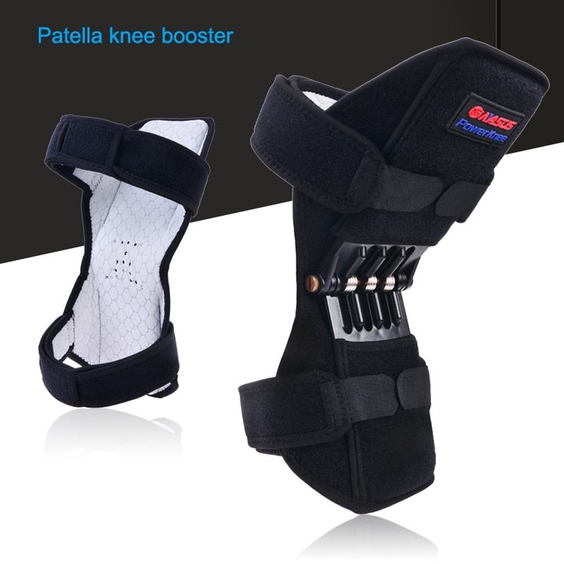 Hochwertige Knieorthese Patella Booster Spring Knieorthese Unterstützung für Bergsteigen Squat Sports Knee Booster