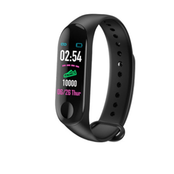 Kompatibel mit Smart-Armband, Herzfrequenz- und Blutdruckmessgerät, Schrittinformationen, Push-Smart-Erinnerung, Farbarmband