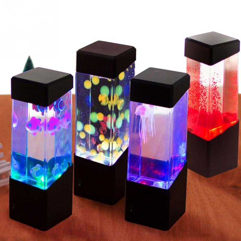 Colorful LED jellyfish night light - X2-Shopping