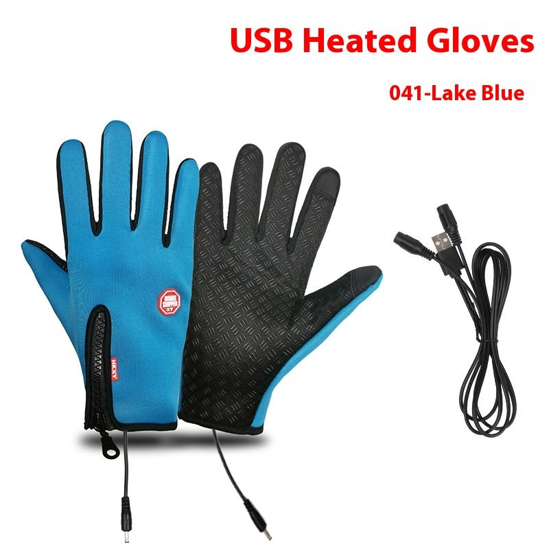 USB Elektrische Heizung Heizung Handschuhe Winter Im Freien Sport Skifahren Warme