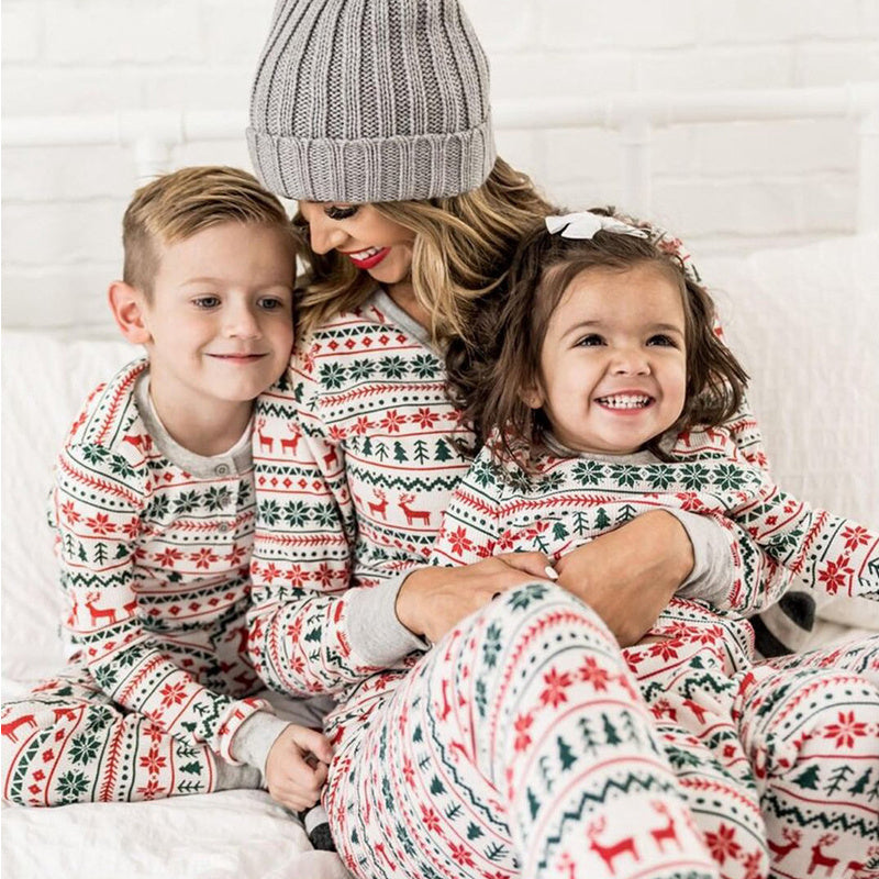 Christmas Pajamas Family Matching New Year Father Mother Kids Baby Look Clothes Set Dad Mom And Daughter Son Pyjamas Outfit - X2-Shopping