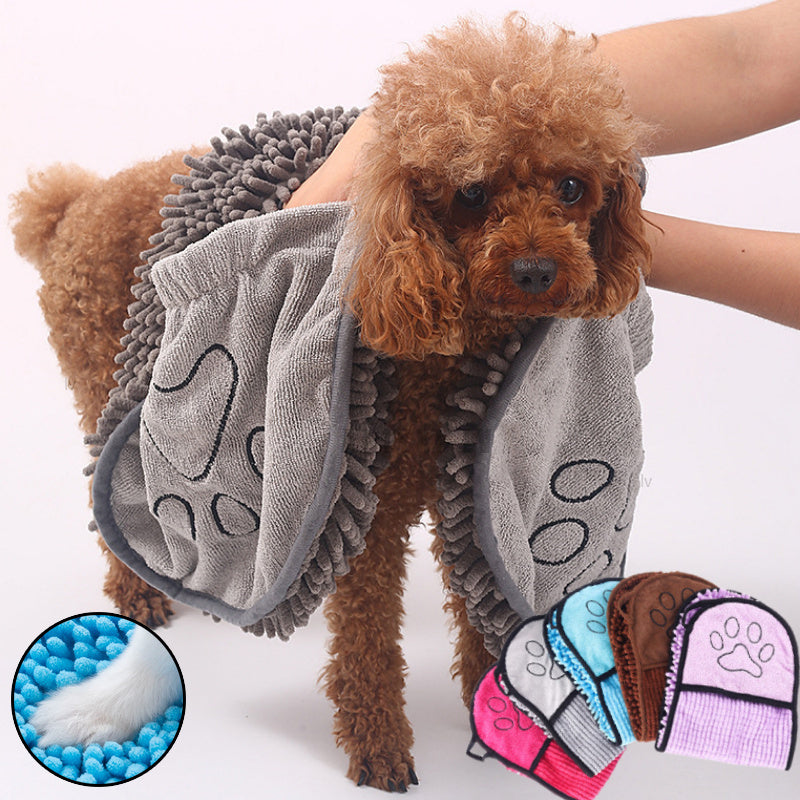 Dogs Cats Towels Super Absorbent Dog Bathrobe Microfiber Bath Towels Quick-Drying Cat Bath Towel For Pets Towel Dog Towels Pet Products - X2-Shopping