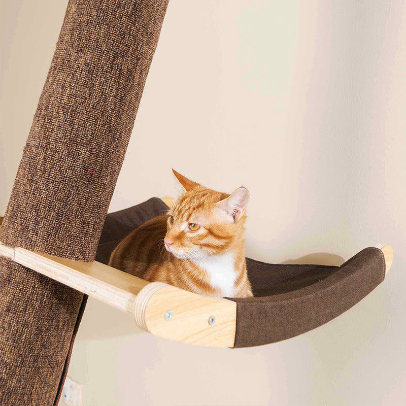 Massivholz Großes Katzenklettergerüst Katzenstreu Katzenbaum Ein Katzenregal