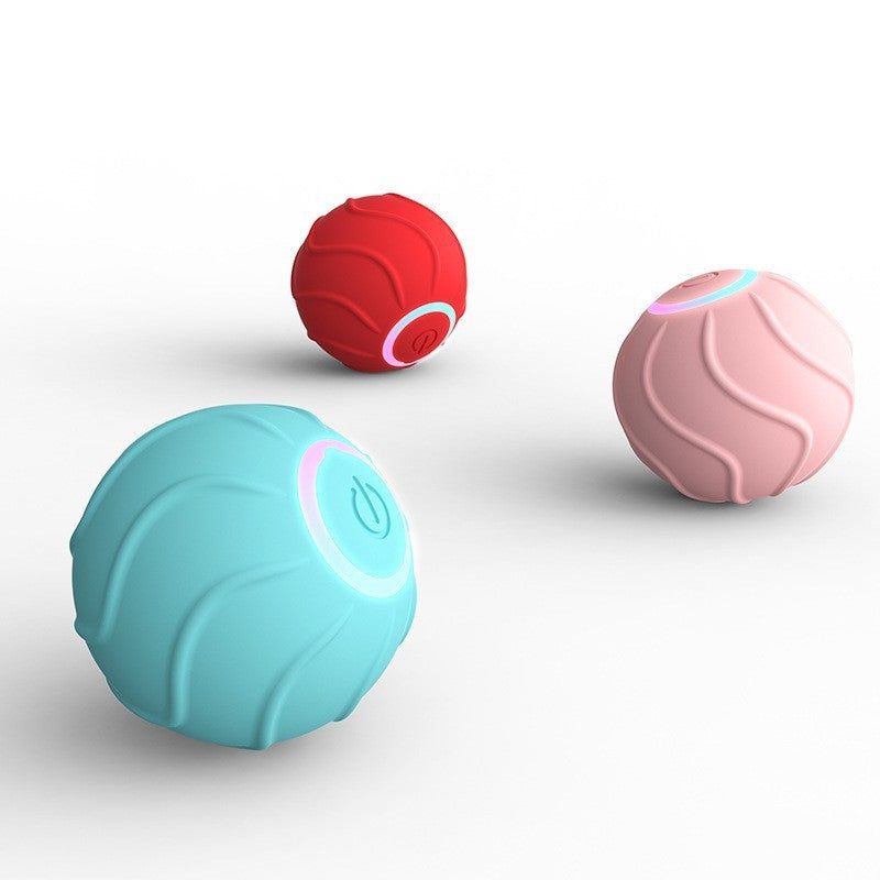 Smart Cat Toys Rolling Ball Pet Cat Owner Interactive Pets Toys Automatic Bouncing Ball USB Self Hi Teasing Kittens Jumping Ball - X2-Shopping