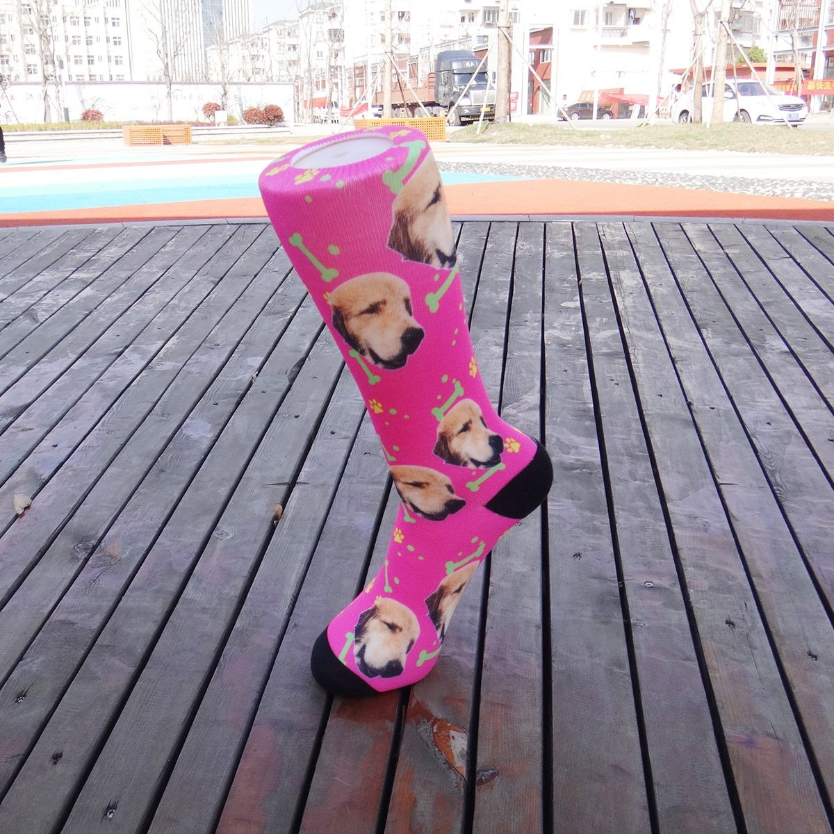 Cartoon Pet Head Face Socks - X2-Shopping