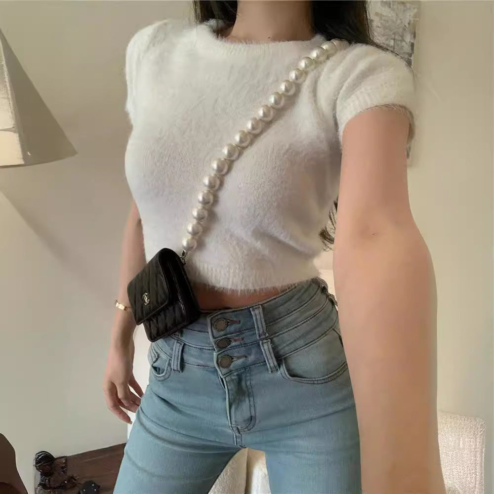 Short Sleeve Slim Fit Inner Wear Bottoming Shirt - X2-Shopping