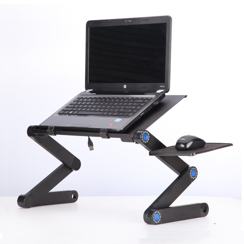 حامل طاولة كمبيوتر محمول بتصميم مريح وقابل للطي وقابل للتعديل، مناسب لأجهزة Ultrabook أو Netbook أو الأجهزة اللوحية مع لوحة ماوس